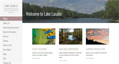 Desktop Screenshot of lakelasalle.com